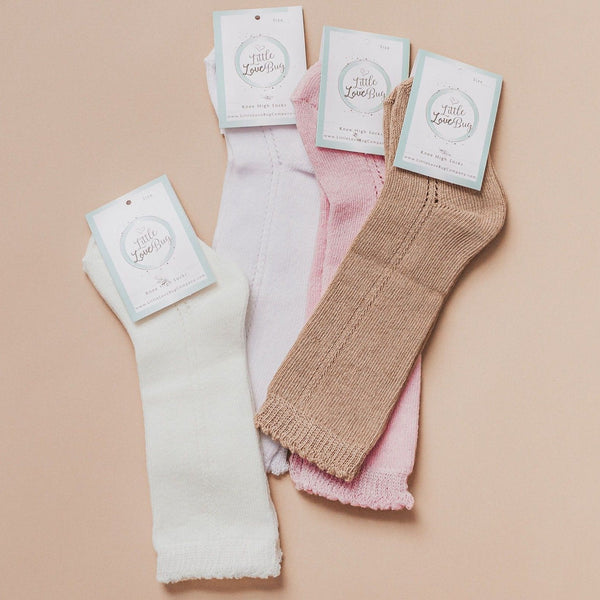llb-eyelet-knee-high-socks Little Love Bug Co. Socks Shoes & Accessories
